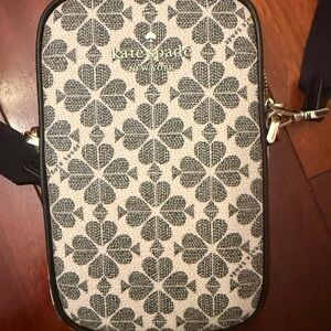 kate spade New York Floral Logo Crossbody - Black & Cream